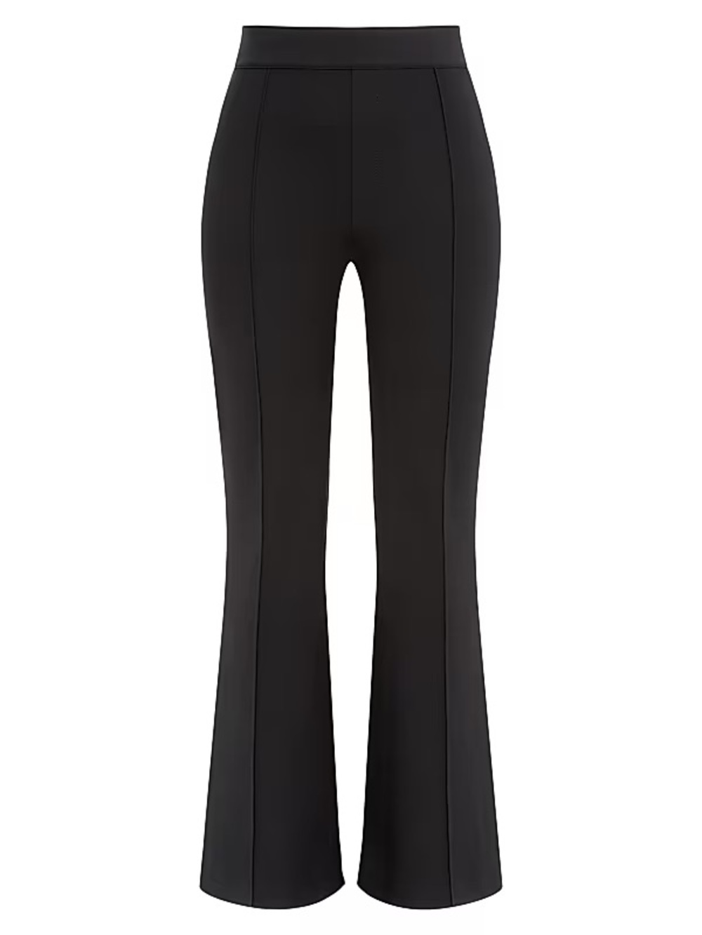 NWT SPANX The Perfect Pant Hi-Rise Flare Black Ponte Pants M $148